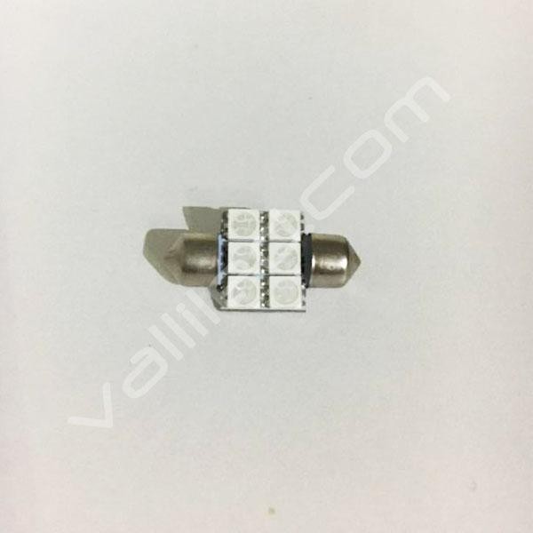 Bombilla plafon led 31mm color