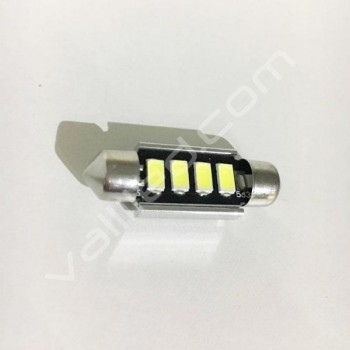 Bombilla plafón led 36mm con cambus Premium blanca