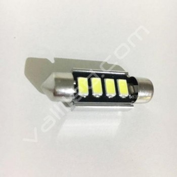 Bombilla plafón led 36mm con cambus Premium blanca