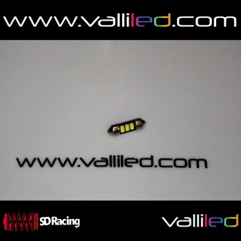 Bombilla plafón led 31mm con cambus Premium blanca