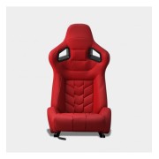 Asiento semi backet tipo cs acolchado rojo