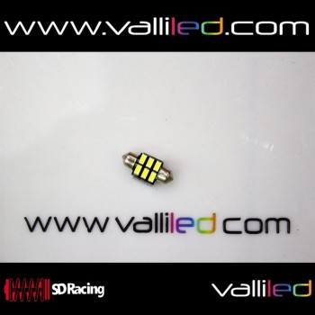 Bombilla plafón led 31mm con cambus económica blanca