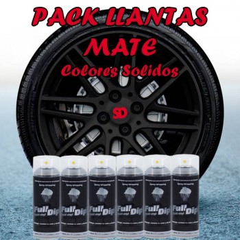 Pack Llantas FullDip Colores Solidos Mate