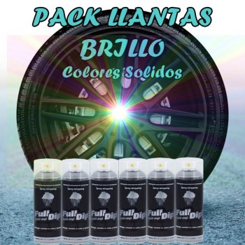 Pack Llantas FullDip Colores Solidos Brillo